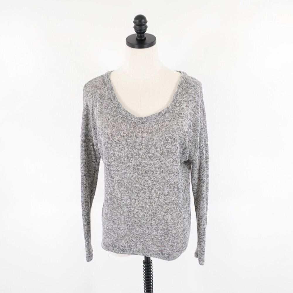 Charlotte Russe Medium Gray Knit Light Weight Sweate